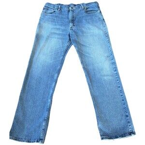 Wrangler Jeans Mens 38x30 Relaxed Fit Light Wash Faded Denim
